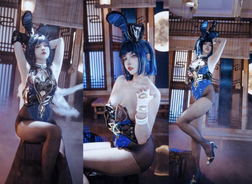 Coser｜秋和柯基 夜兰 兔女郎［92P-1.8G］-御龙图社